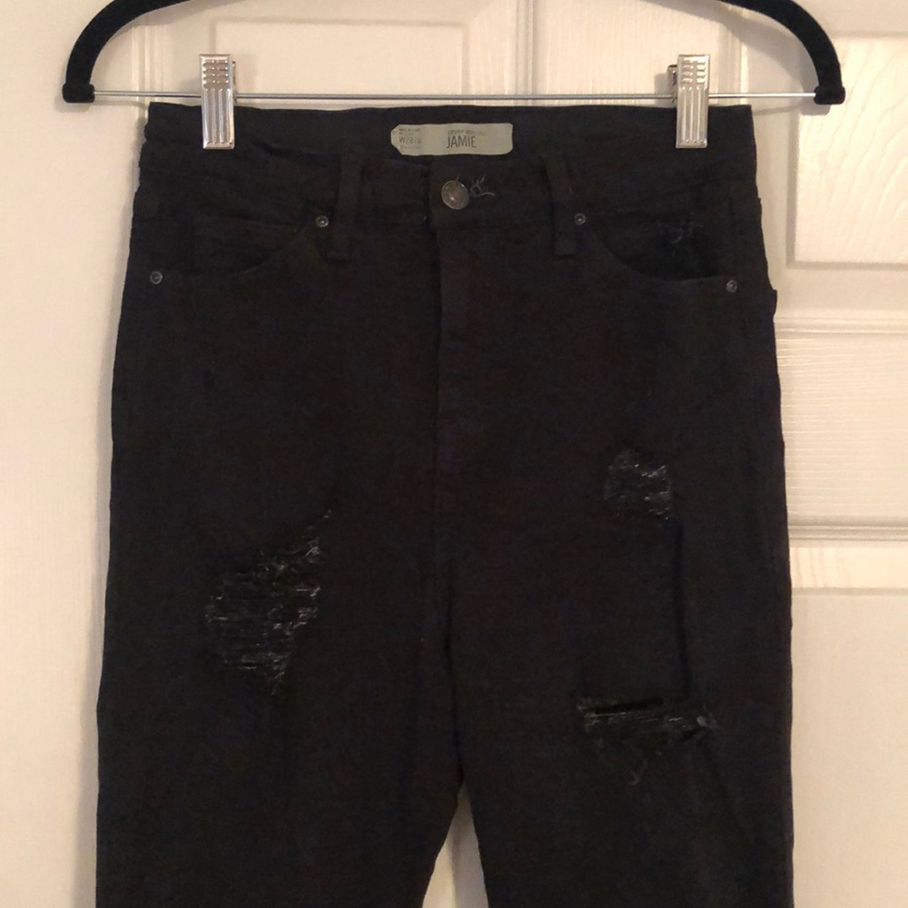 Topshop Jamie Distressed Skinny Jean